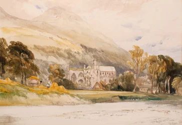 Écosse : Abbaye de Melrose, 1842